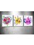 Tablocenter 3 Parçalı Çiçek Kanvas Tablo 30 x 90 cm 1