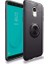 Jopus Samsung Galaxy J6 Kılıf Ultra Korumalı Yüzüklü Standlı Ravel Silikon - (Siyah) 1