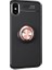 Jopus Apple iPhone X Kılıf Ultra Korumalı Yüzüklü Standlı Ravel Silikon - (Siyah - Rose Gold) 1