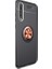 Jopus Huawei P20 Pro Kılıf Ultra Korumalı Yüzüklü Standlı Ravel Silikon - (Siyah - Rose Gold) + Cam Ekran Koruyucu 1