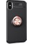 Jopus Apple iPhone XS Kılıf Ultra Korumalı Yüzüklü Standlı Ravel Silikon - (Siyah - Rose Gold) + Cam Ekran Koruyucu 1