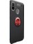 Jopus Xioami Mi A2 (6X) Kılıf Ultra Korumalı Yüzüklü Standlı Ravel Silikon - (Siyah - Kırmızı) + Nano Ekran Koruma 1