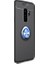 Jopus Samsung Galaxy S9 Kılıf Ultra Korumalı Yüzüklü Standlı Ravel Silikon - (Siyah - Mavi) + Full Body 360 (Ön - Arka) 1