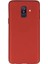 Jopus Samsung Galaxy A6 2018 Mat Premium Silikon Kılıf - Kırmızı 1