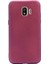 Jopus Samsung Galaxy J2 Core Mat Premium Silikon Kılıf - Bordo + Nano Ekran Koruyucu 1