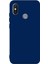Jopus Xioami Mi A2 Lite Mat Premium Silikon Kılıf - Lacivert + Nano Ekran Koruyucu 1