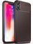 Jopus Apple iPhone XS Kılıf Karbon Desenli Lux Negro Silikon - Kahverengi 1