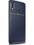 Jopus Huawei P30 Lite Kılıf Karbon Desenli Lux Negro Silikon - Lacivert 1