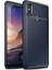Jopus Xioami Redmi Note 6 Pro Kılıf Karbon Desenli Lux Negro Silikon - Lacivert 1