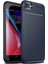 Jopus Apple iPhone 7 Kılıf Karbon Desenli Lux Negro Silikon - Lacivert + Nano Ekran Koruyucu 1