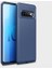 Jopus Samsung Galaxy S10 E Kılıf Karbon Desenli Lux Negro Silikon - Lacivert + Full Body Ekran Koruyucu 1