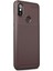 Jopus Xioami Mi A2 Lite Kılıf Karbon Desenli Lux Negro Silikon - Kahverengi + Nano Ekran Koruyucu 1