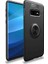Jopus Samsung Galaxy S10E Kılıf Ultra Korumalı Yüzüklü Standlı Ravel Silikon - Siyah + 3D Ekran Koruyucu 1