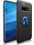 Jopus Samsung Galaxy S10E Kılıf Ultra Korumalı Yüzüklü Standlı Ravel Silikon - Siyah Mavi + 3D Ekran Koruyucu 1