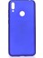 Jopus Huawei Y7 Prime 2019 Mat Premium Silikon Kılıf - Mavi + Nano Ekran Koruyucu 1
