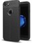 Jopus Apple iPhone 7 Kılıf Deri Desenli Lüx Niss Silikon - Siyah 1