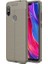 Jopus Xioami Redmi Note 6 Pro Kılıf Deri Desenli Lüx Niss Silikon - Gri 1