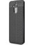 Jopus General Mobile GM 8 Kılıf Deri Desenli Lüx Niss Silikon - Siyah 1