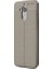 Jopus General Mobile GM 8 Kılıf Deri Desenli Lüx Niss Silikon - Gri 1