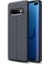 Jopus Samsung Galaxy S10E Kılıf Deri Desenli Lüx Niss Silikon - Lacivert + 3D Ekran Koruyucu 1