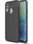 Jopus Huawei P Smart 2019 Kılıf Deri Desenli Lüx Niss Silikon - Siyah + Cam Ekran Koruyucu 1