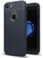 Jopus Apple iPhone 7 Kılıf Deri Desenli Lüx Niss Silikon - Lacivert + Nano Ekran Koruyucu 1