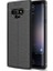 Jopus Samsung Galaxy Note 9 Kılıf Deri Desenli Lüx Niss Silikon - Siyah + Pet Ekran Koruyucu 1