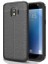 Jopus Samsung Galaxy J2 Pro Kılıf Deri Desenli Lüx Niss Silikon - Siyah + Nano Ekran Koruyucu 1