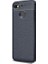 Jopus General Mobile GM 8 Go Kılıf Deri Desenli Lüx Niss Silikon - Lacivert + Nano Ekran Koruyucu 1