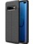 Jopus Samsung Galaxy S10 Kılıf Deri Desenli Lüx Niss Silikon - Siyah + 5D Nano Ekran Koruyucu 1