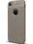 Jopus Apple iPhone 6 Plus Kılıf Deri Desenli Lüx Niss Silikon - Gri + Full Body Ekran Koruyucu (Ön - Arka) 1