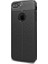 Jopus Apple iPhone 7 Plus Kılıf Deri Desenli Lüx Niss Silikon - Siyah + Full Body Ekran Koruyucu (Ön - Arka) 1