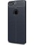 Jopus Apple iPhone 7 Plus Kılıf Deri Desenli Lüx Niss Silikon - Lacivert + Full Body Ekran Koruyucu (Ön - Arka) 1