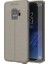 Jopus Samsung Galaxy S9 Kılıf Deri Desenli Lüx Niss Silikon - Gri + Full Body Ekran Koruyucu (Ön - Arka) 1