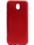 Jopus Samsung Galaxy J7 Pro Mat Premium Silikon Kılıf - Kırmızı + 5D Nano Ekran Koruyucu Siyah 1