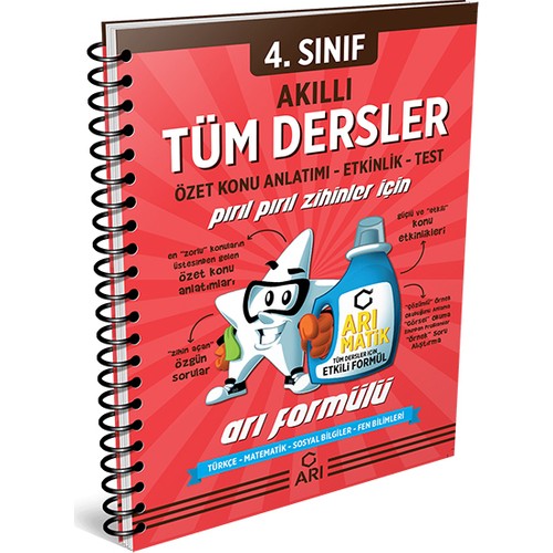 ari yayincilik 4 sinif tum dersler akilli defter kitabi ve fiyati