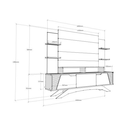 Bmdekor TV Ünitesi Albino Beyaz Ceviz Fiyatı Taksit Seçenekleri