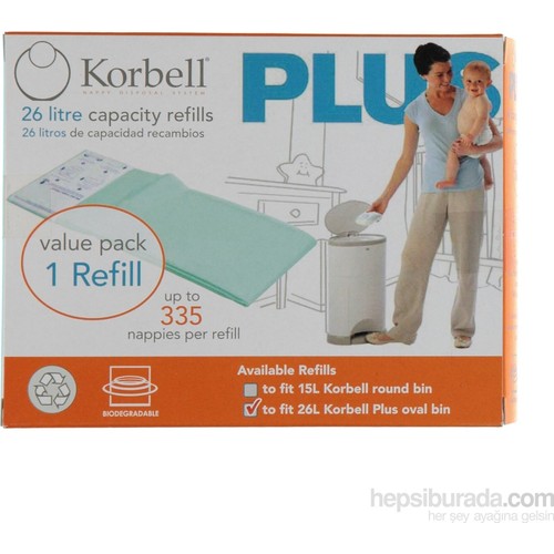 Korbell Plus 335 Adet Bez Kapasiteli Cop Poseti 26 Lt Fiyati