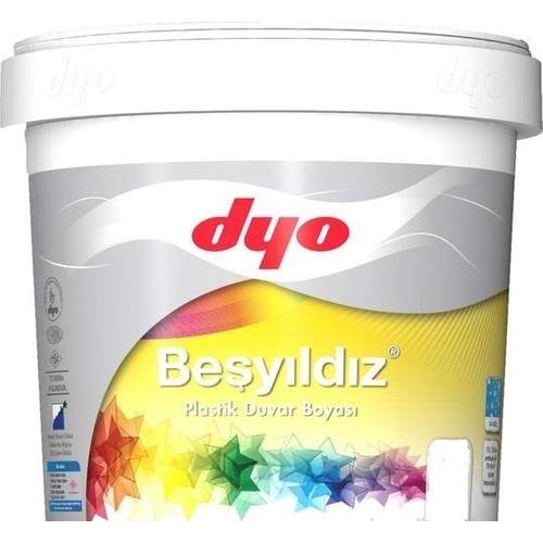 Dyo Beşyıldız Plastik İç Cephe Boyası 10 Kg Beyaz Fiyatı
