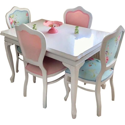 Ellaronia Lake Masa 4 Adet Ahşap Sandalye Fiyatı