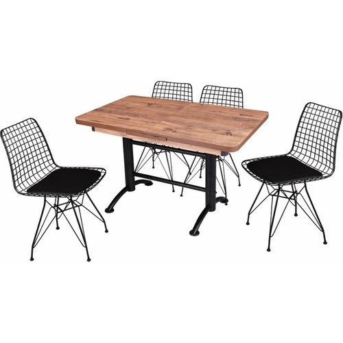 Riş Mobilya İkon Ayaklı Otomatik Açılır Masa Takımı Telli Fiyatı