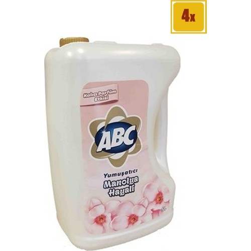 Abc Camasir Yumusatici Manolya Hayali 5 Lt X4 Fiyati