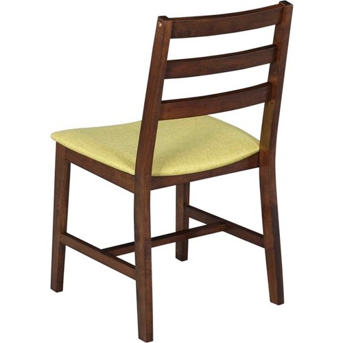 Masa Sandalye Takımı Ahşap Gövde Ceviz Kaplama Yeşil Mutfak Fiyatı