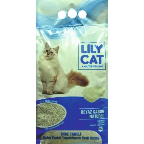 Lily Cat Beyaz Sabun Kokulu İnce Taneli Topaklaşan Kedi Kumu Fiyatı