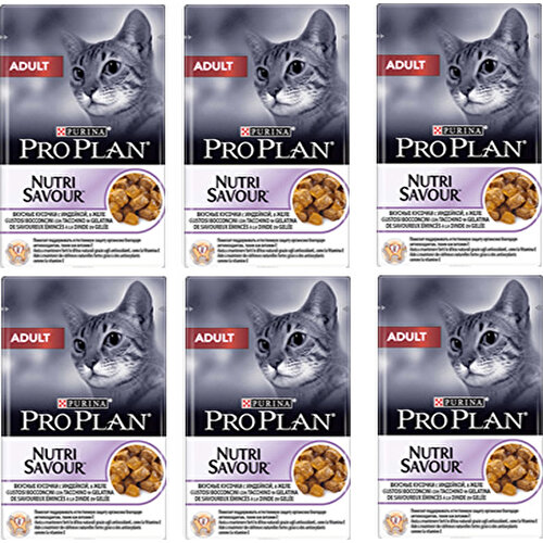 Pro Plan Nutri Savour Hindili Yaş Kedi Maması 85gr (6 Al 5 Fiyatı