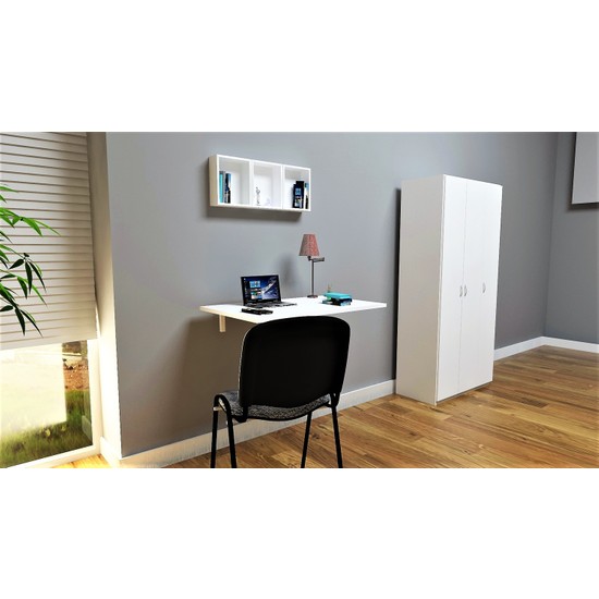Hepsi Home Katlanır Duvar Masası Beyaz Fiyatı Taksit Seçenekleri
