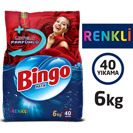 Bingo Renkli Toz Çamaşır Deterjanı 6 Kg