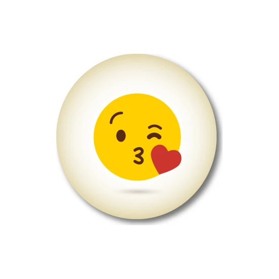 Cici Emoji Öpücük Atan Sticker Etiket 3 x 3 cm 20li