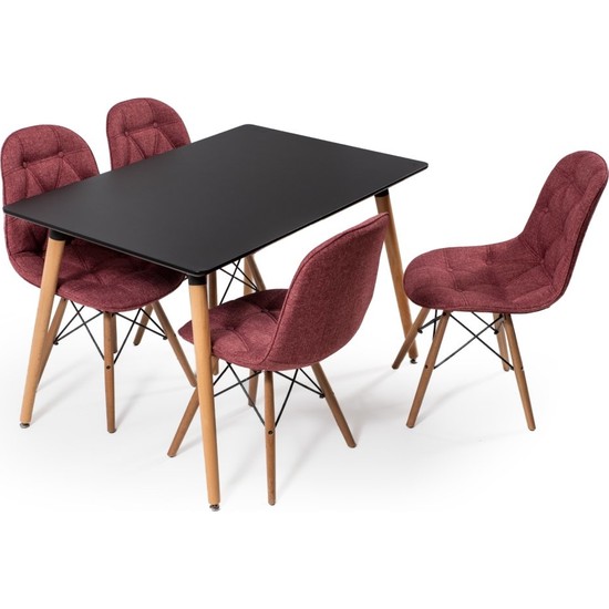 Hamdeko Eames Masa Sandalye Kapiton Keten Takımı 11 Fiyatı