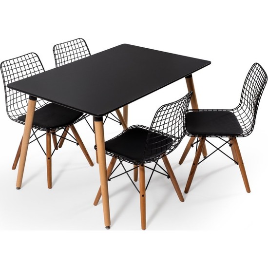 Hamdeko Eames Masa Metal Sandalye Takımı 13 Fiyatı